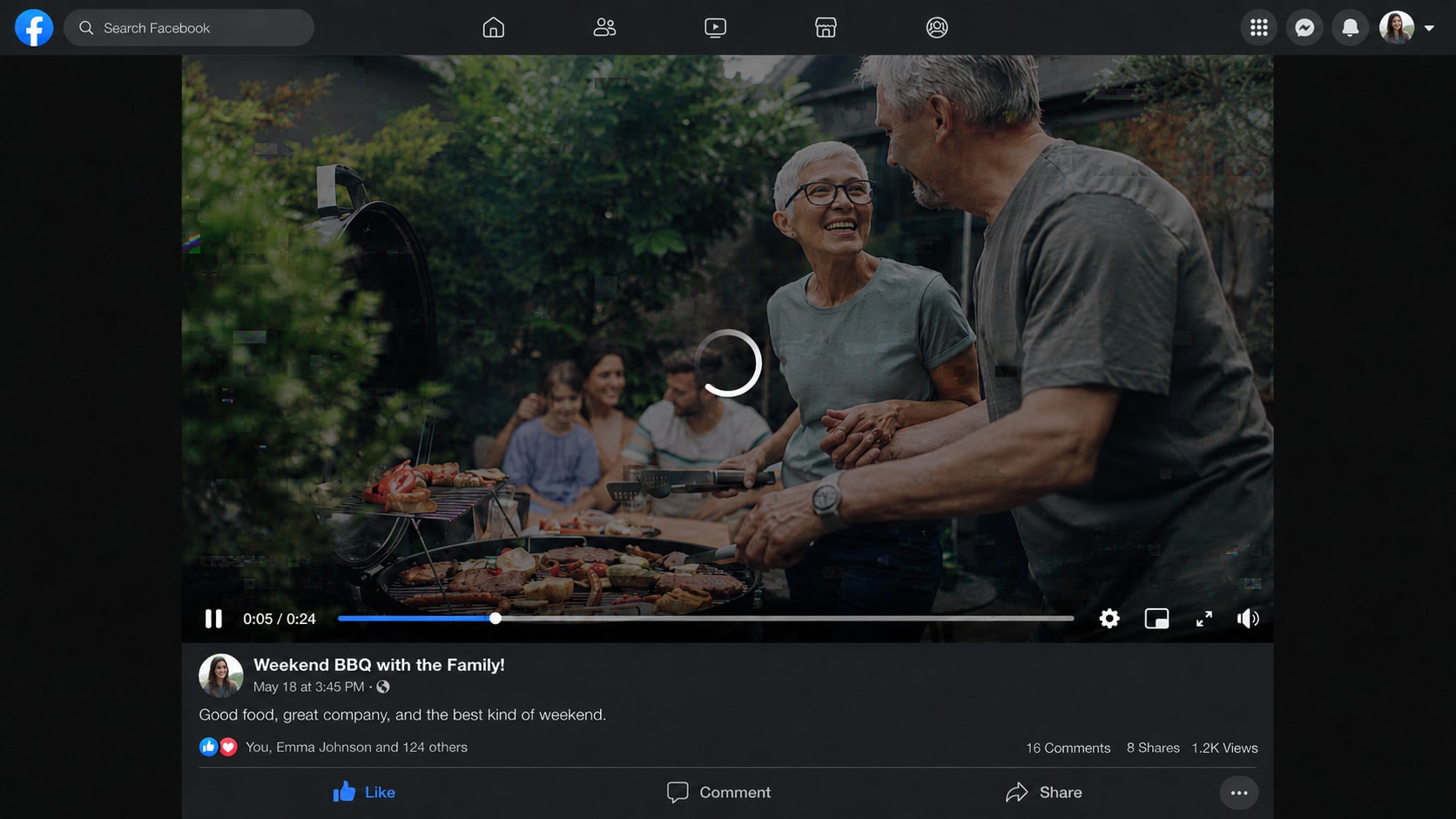 facebook not loading videos before