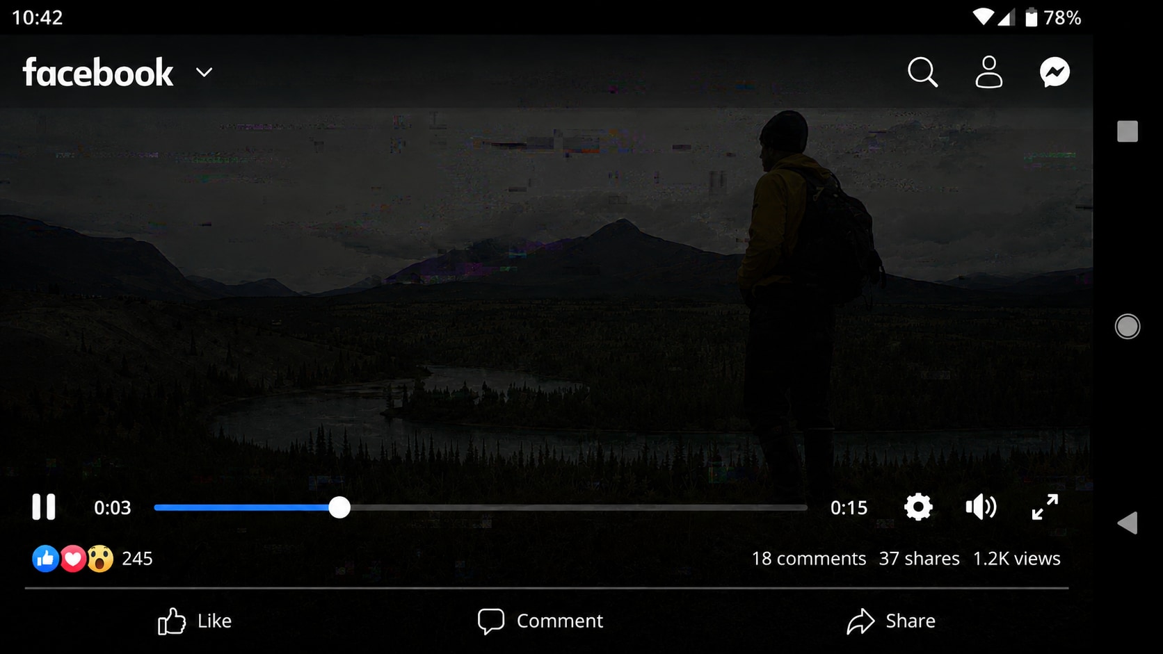 facebook videos wont play on android before