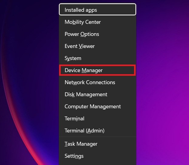 device manager
