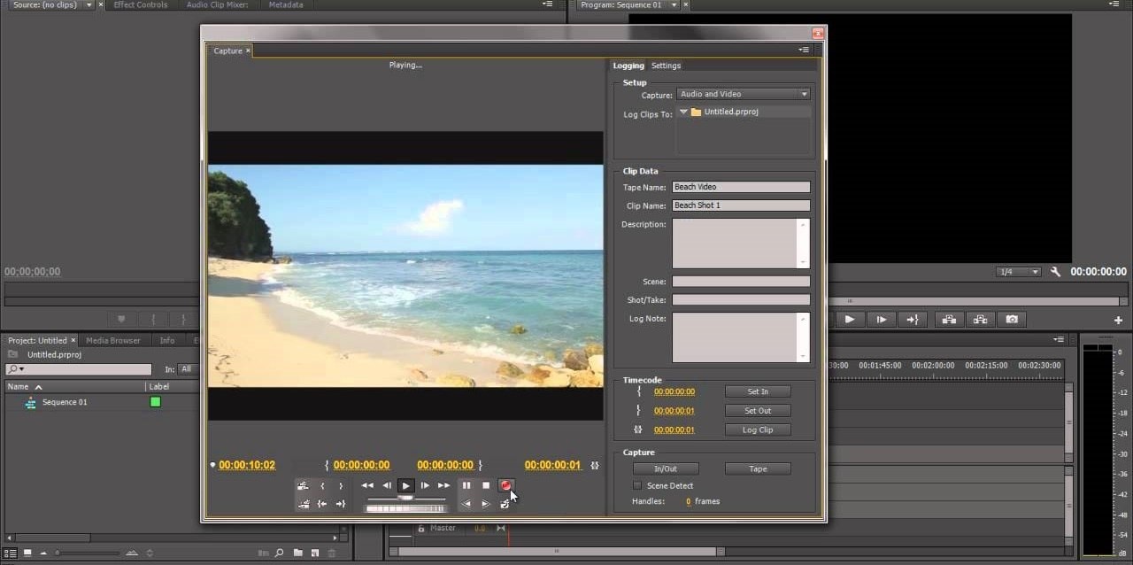 import video in premiere pro