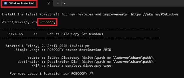 robocopy 