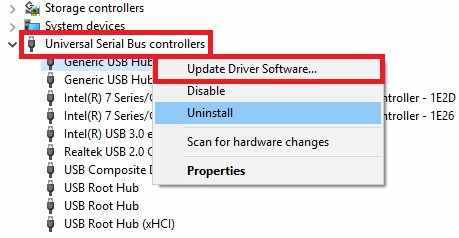 update driver software 