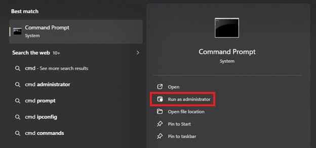 command prompt