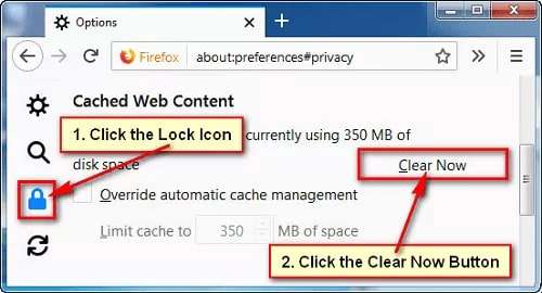 Cache in Mozilla Firefox löschen