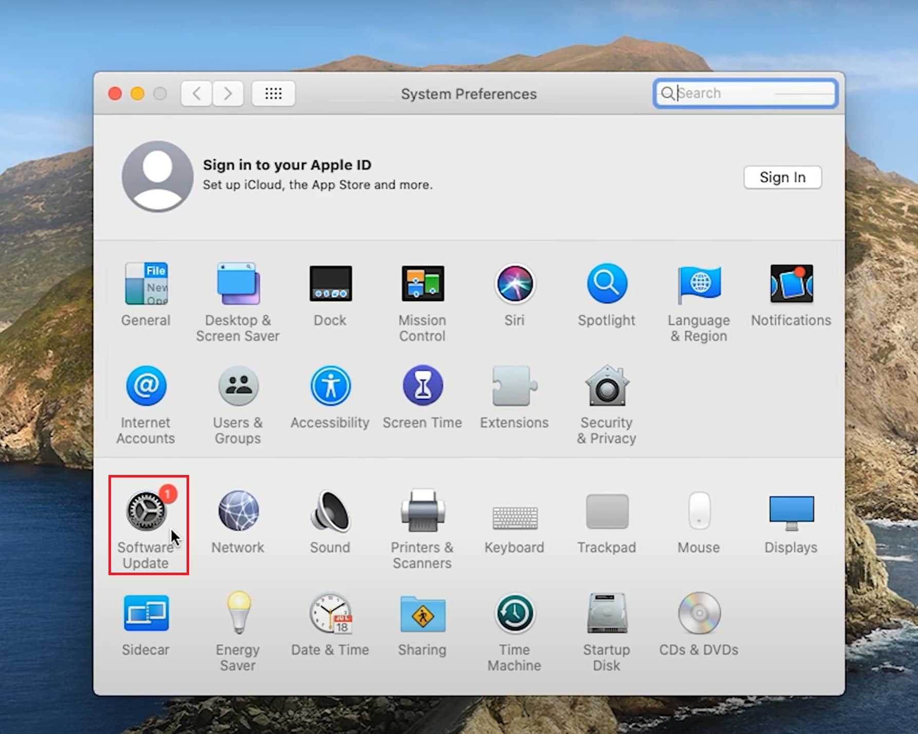 software updates on mac 