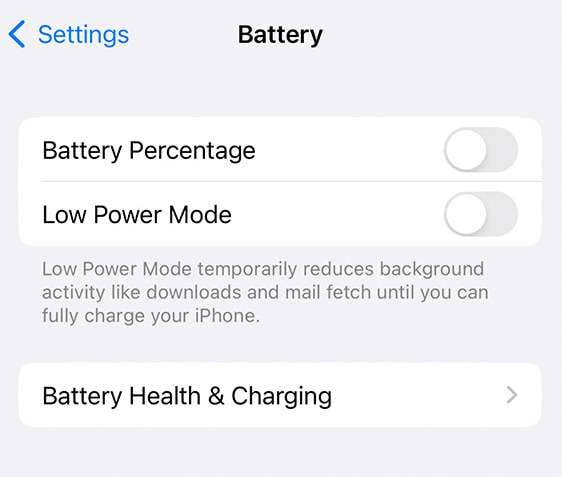 checking the low power mode 