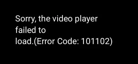 error code 101102