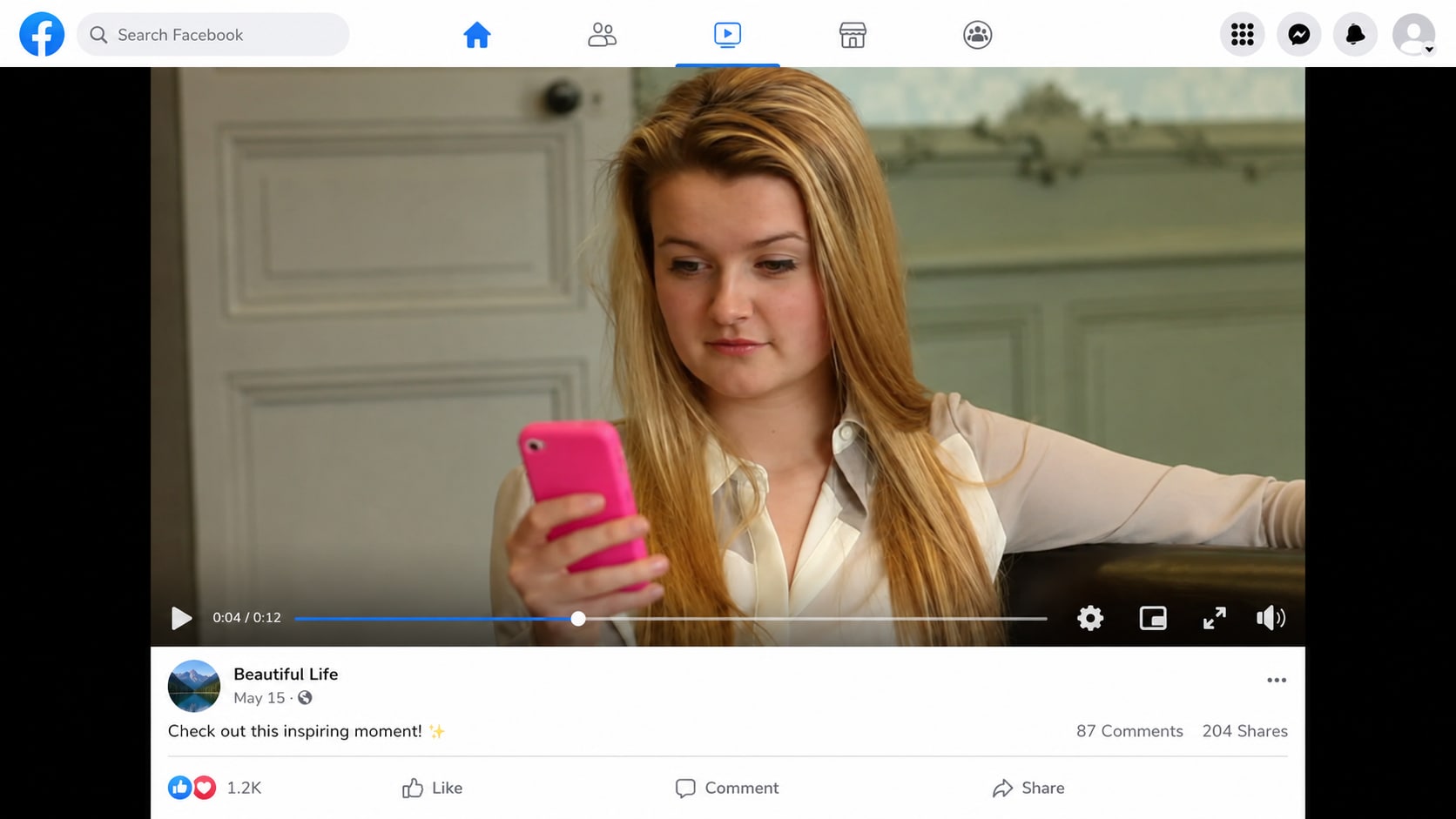 fix facebook video not working after