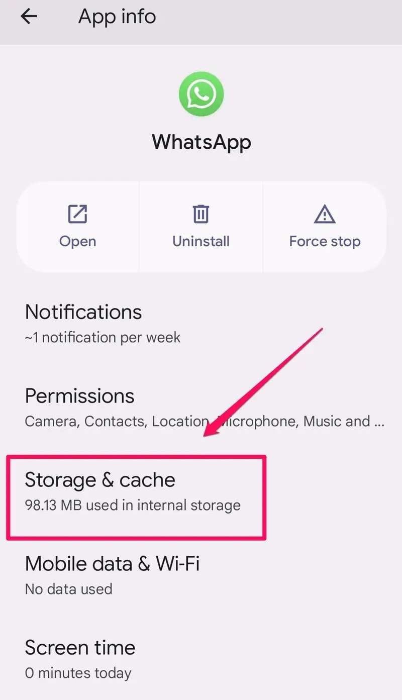 clear storage and cache