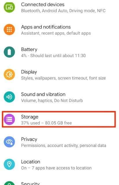 check storage of whatsapp