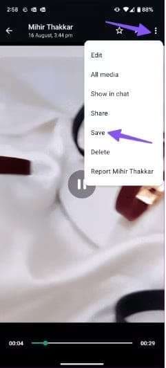 save file in whatsapp