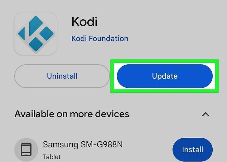 installing the update 
