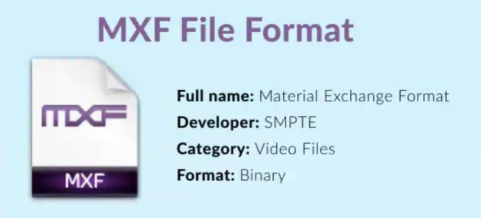 mxf file not working
