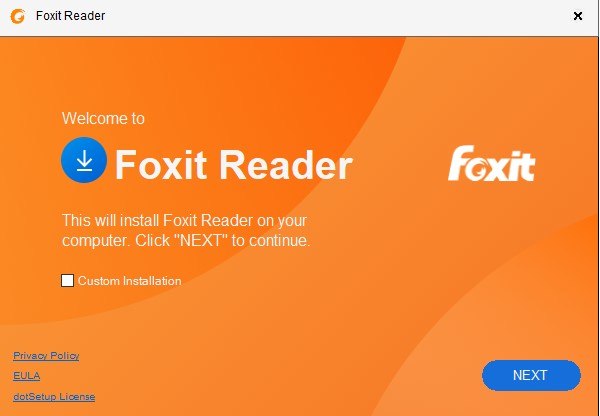 installing foxit reader