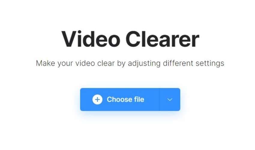 upload videos to clideo’s video clearer