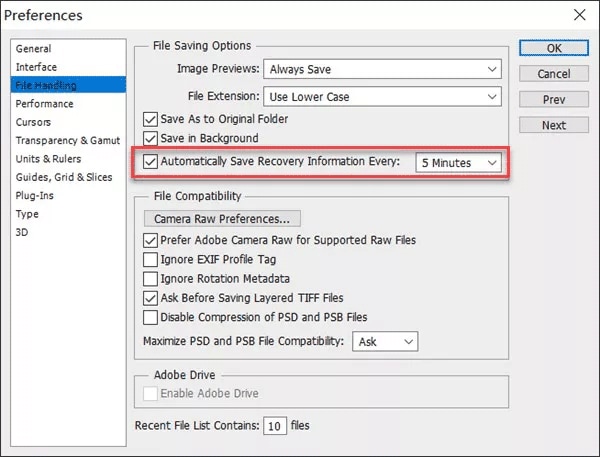 arreglar archivos psd desde autodiscovery