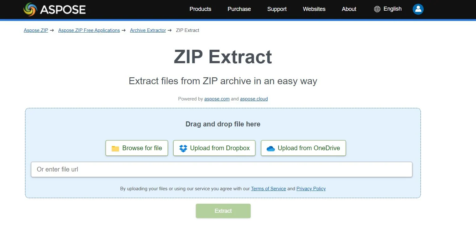 aspose zip extract tool 