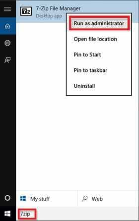 run as administrator 