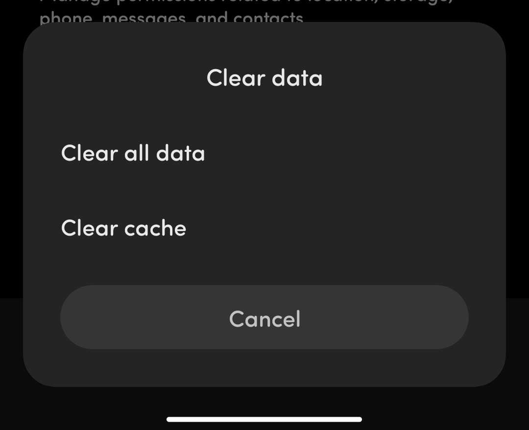 limpe o cache do aplicativo em um dispositivo android