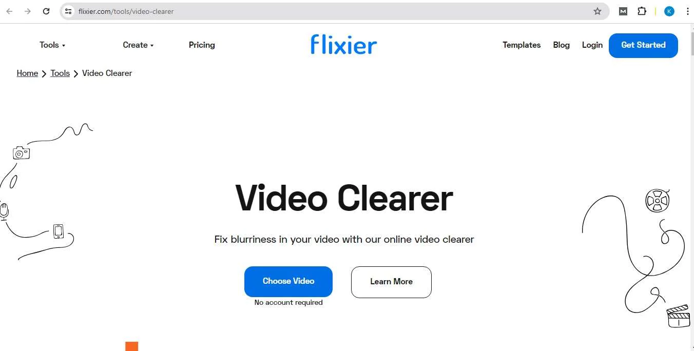 vídeo flixier mais nítido