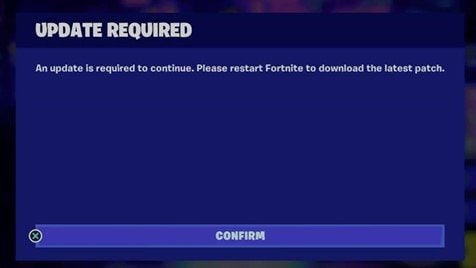 make sure your Fortnite is up to date