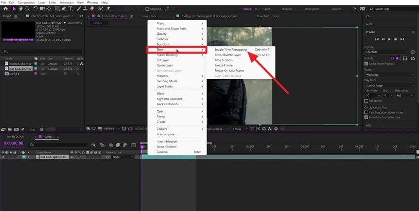 enable time remapping feature