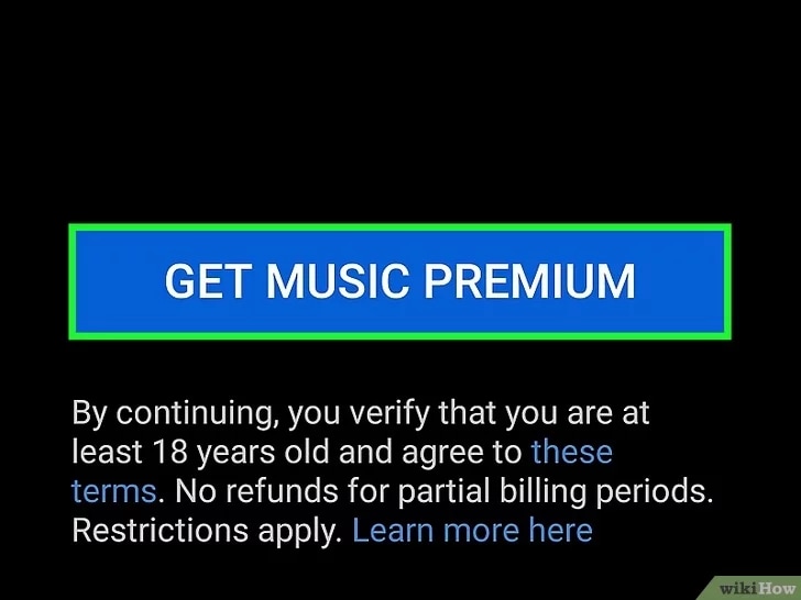 get youtube music premium
