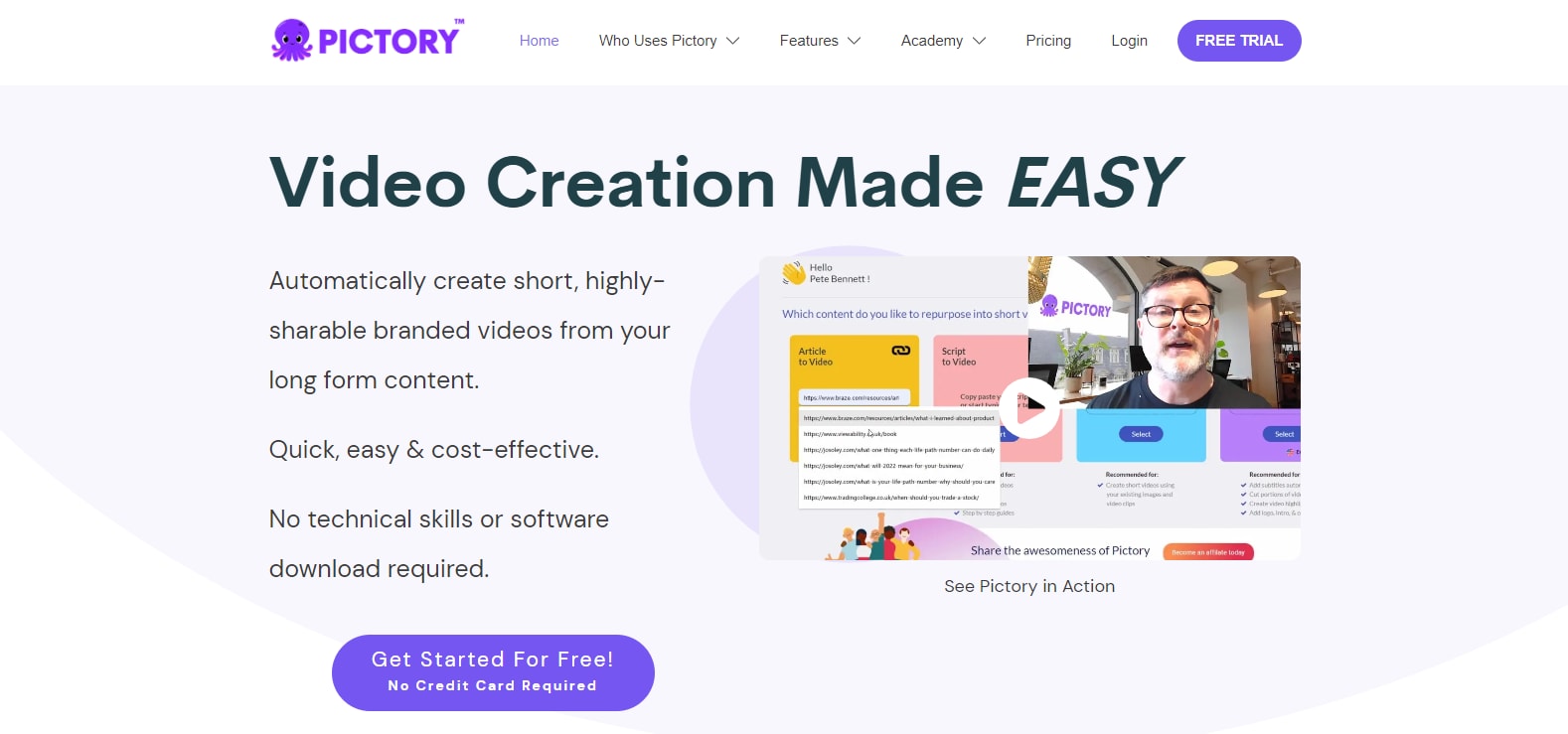grow your brand with pictory