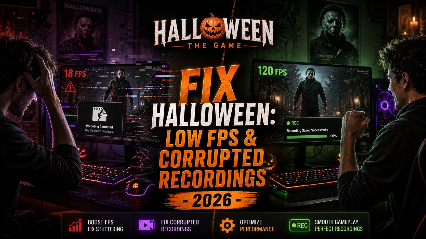 Halloween The Game: Fix Low FPS/Stuttering On PC and Repair Corrupted Recordings