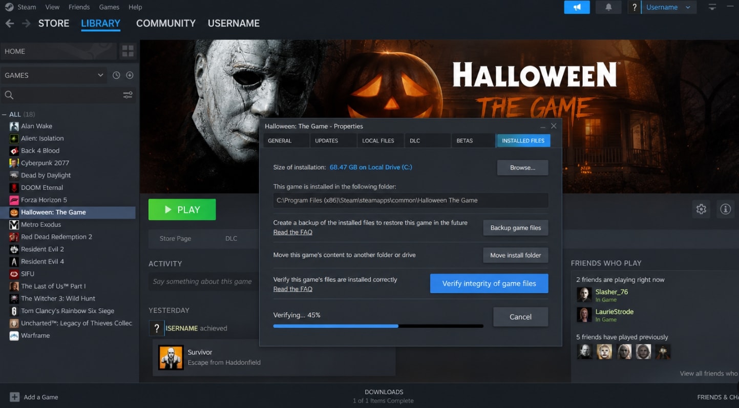 verify game file