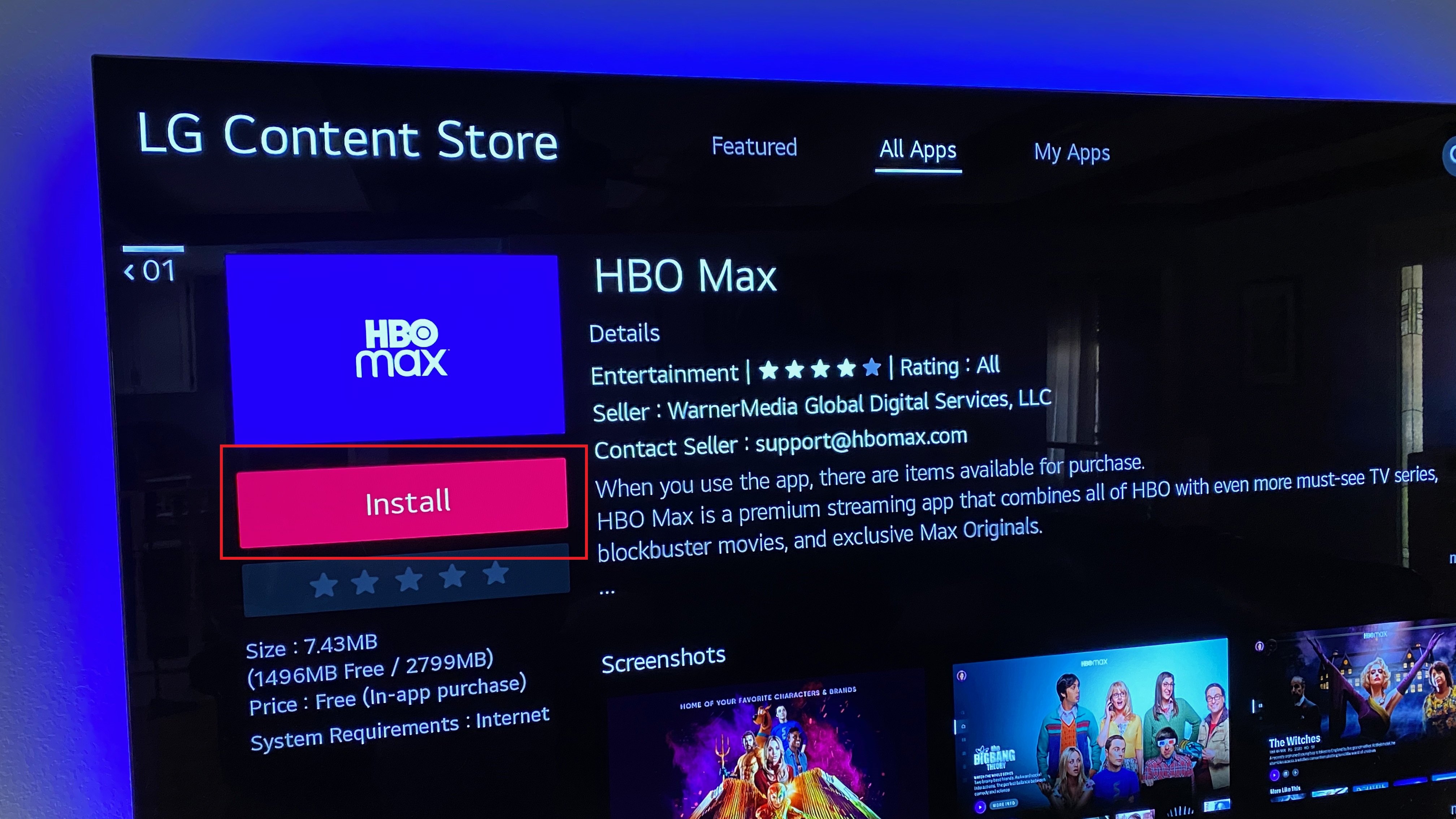 reinstall hbo max
