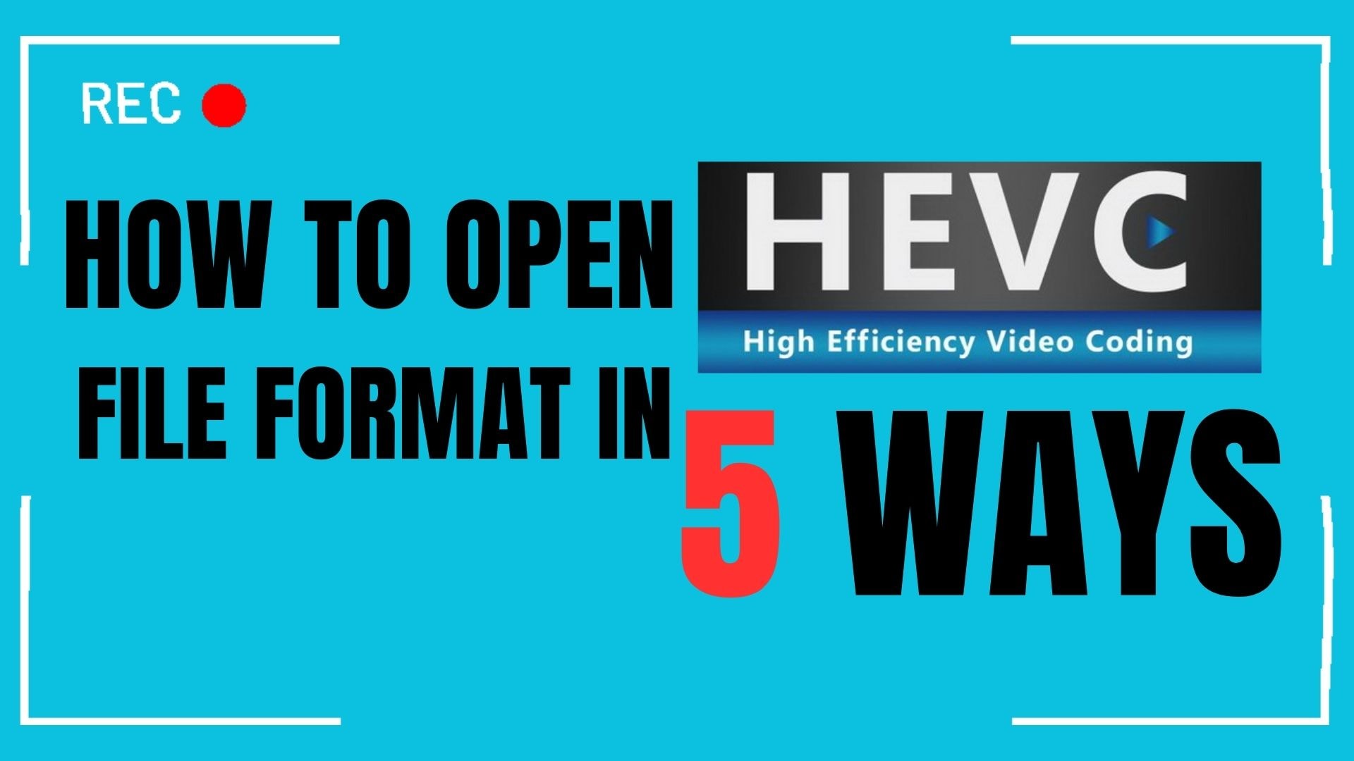 How to Open HEVC File Format in 5 Ways