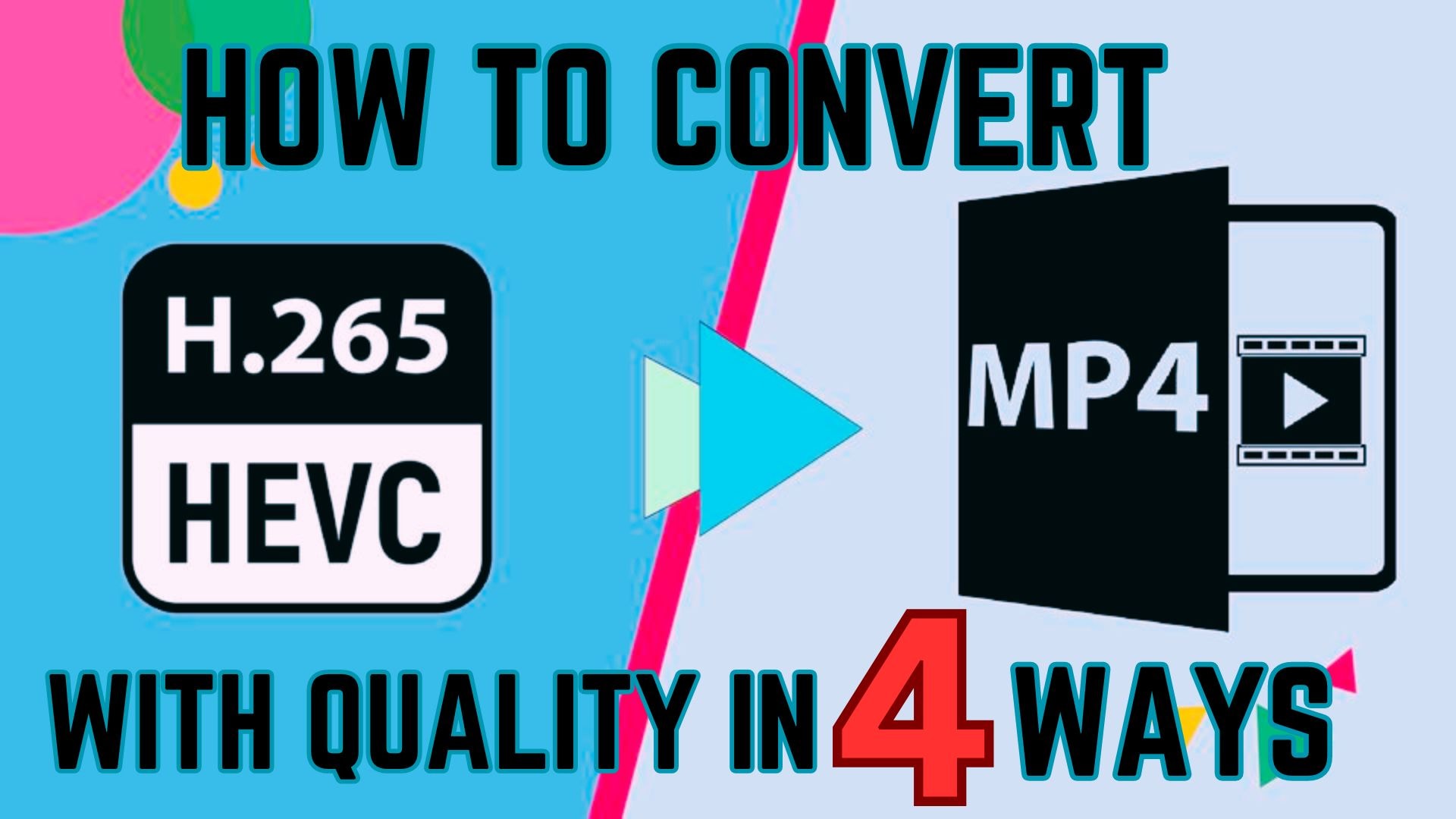 Come convertire il formato file HEVC in MP4 con qualità in 4 modi