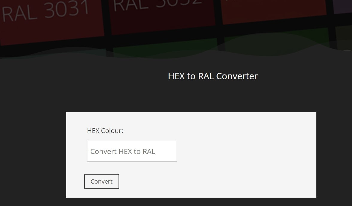 ral colors hex to ral converter 