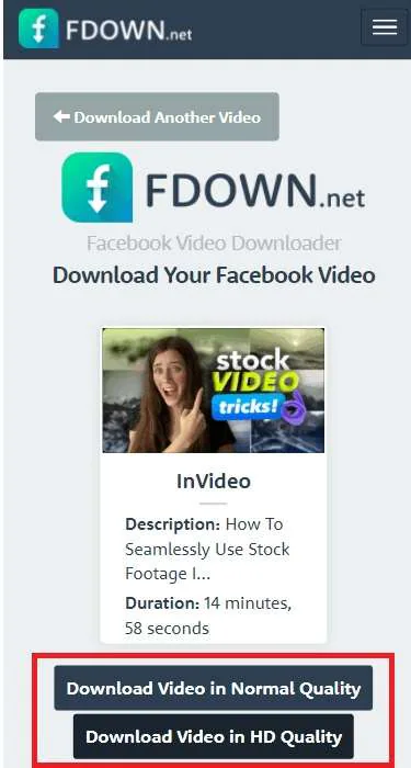 download facebook video iphone