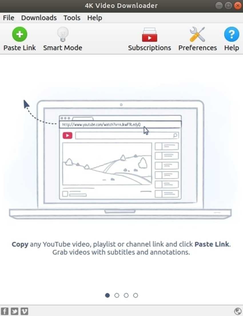 pasting links to download protected videos