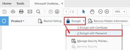 select encrypt with password