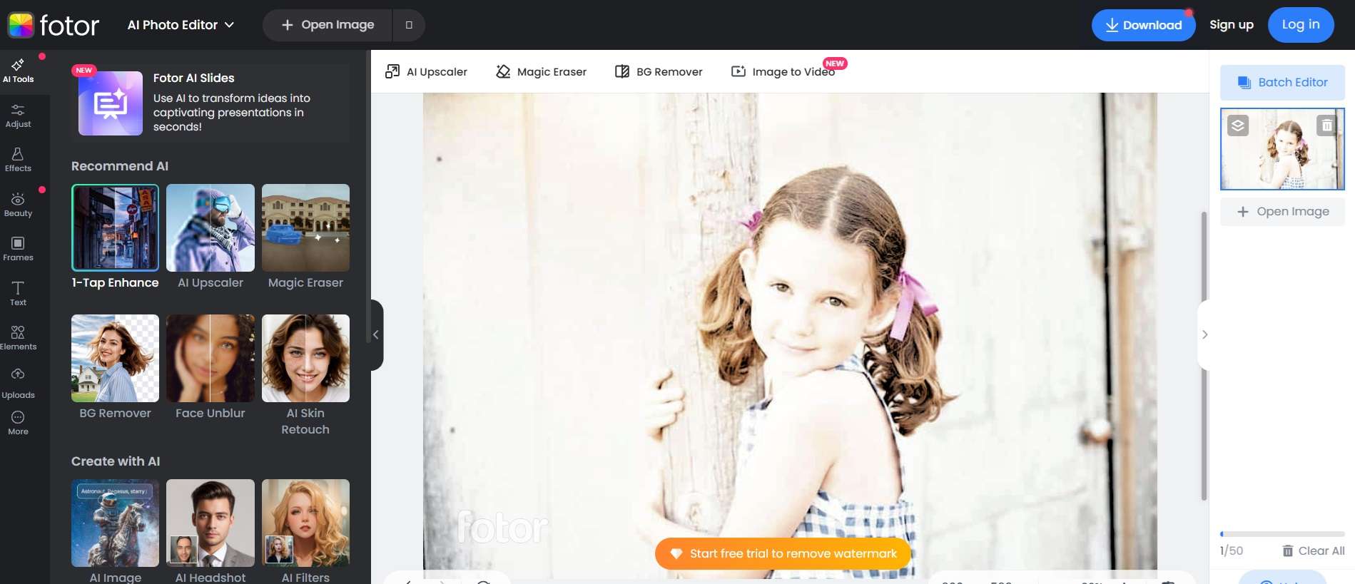 fix overexposed photos fotor website 