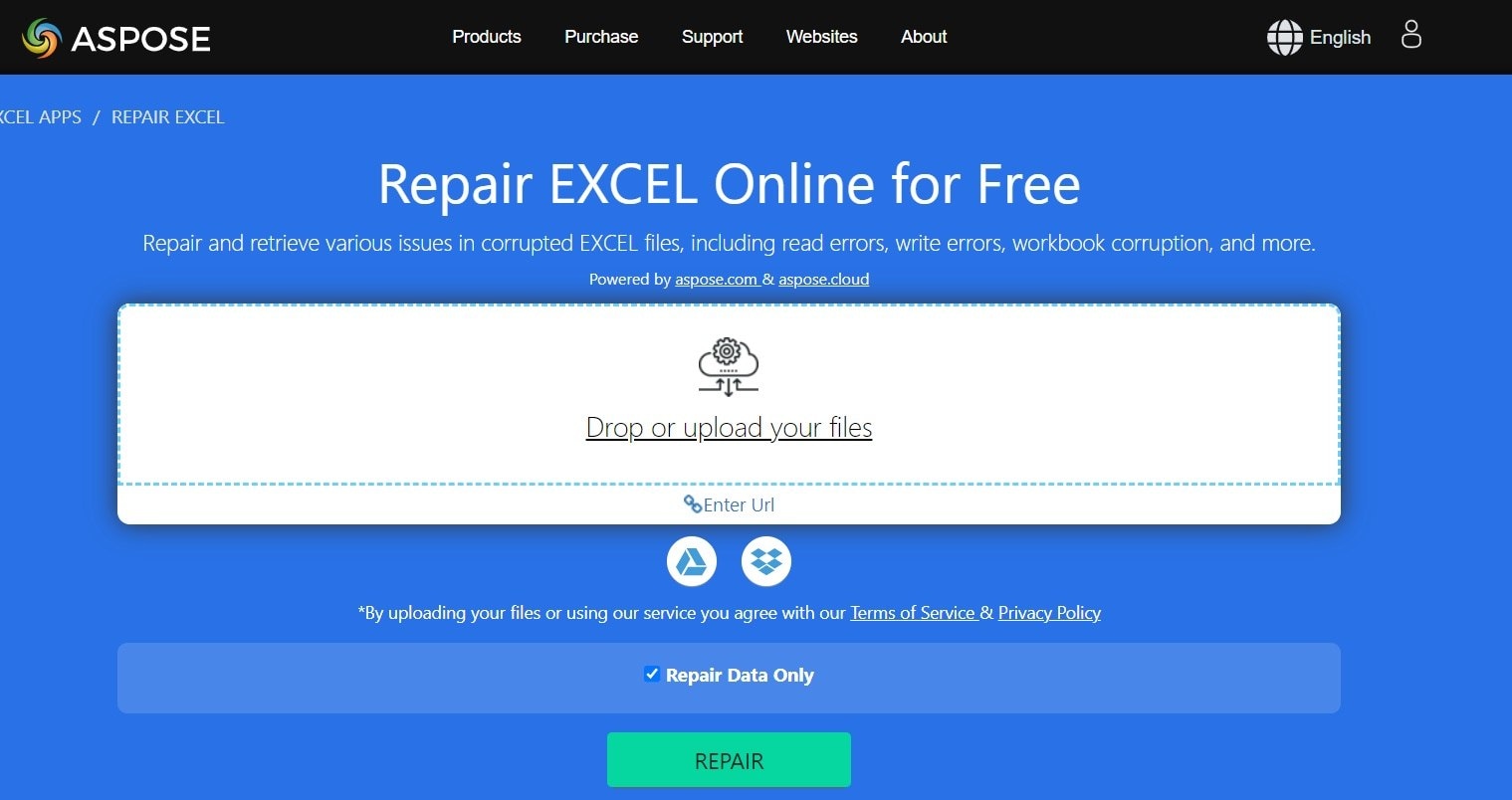 aspose excel repair online 