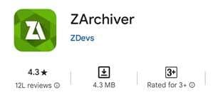 zarchiver app 