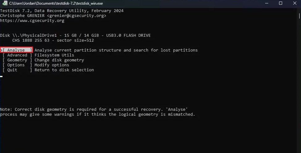 analyze drive