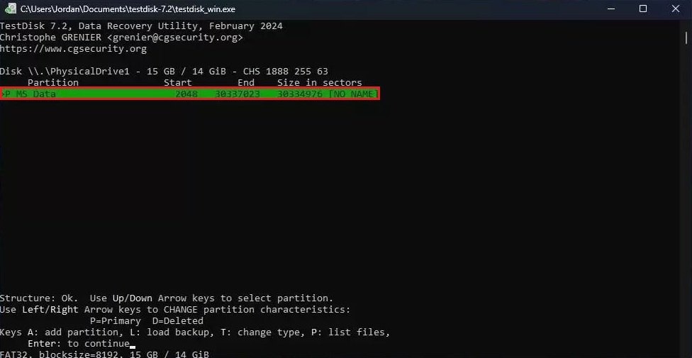 lost partition found