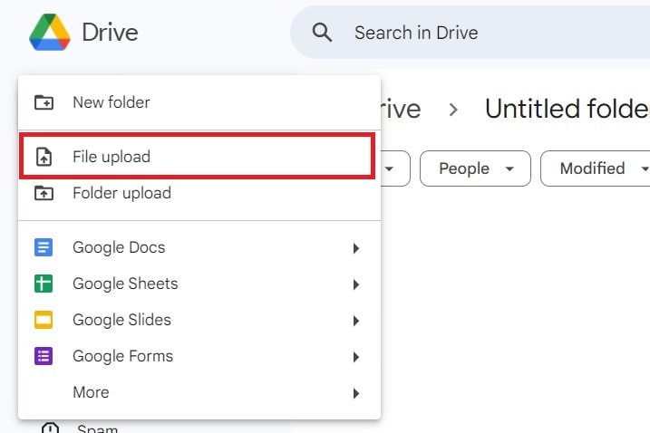 upload password protected pdf in google drive