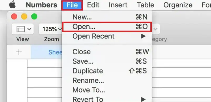 open xlsx files using numbers app on mac