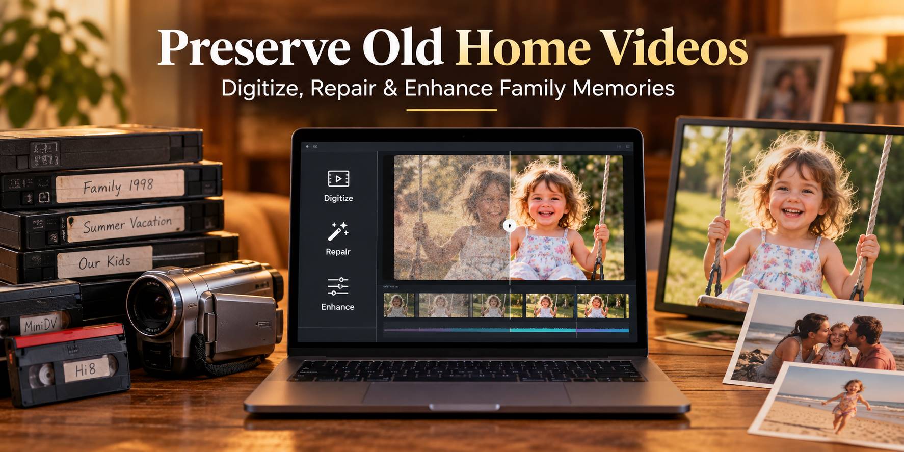 How to Preserve Old Home Videos: Digitize, Repair & Enhance Family Memories
