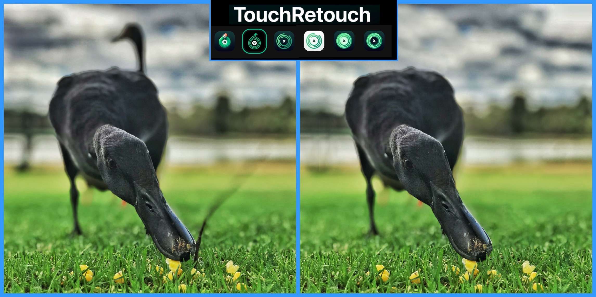 touch retouch remove people from photos app