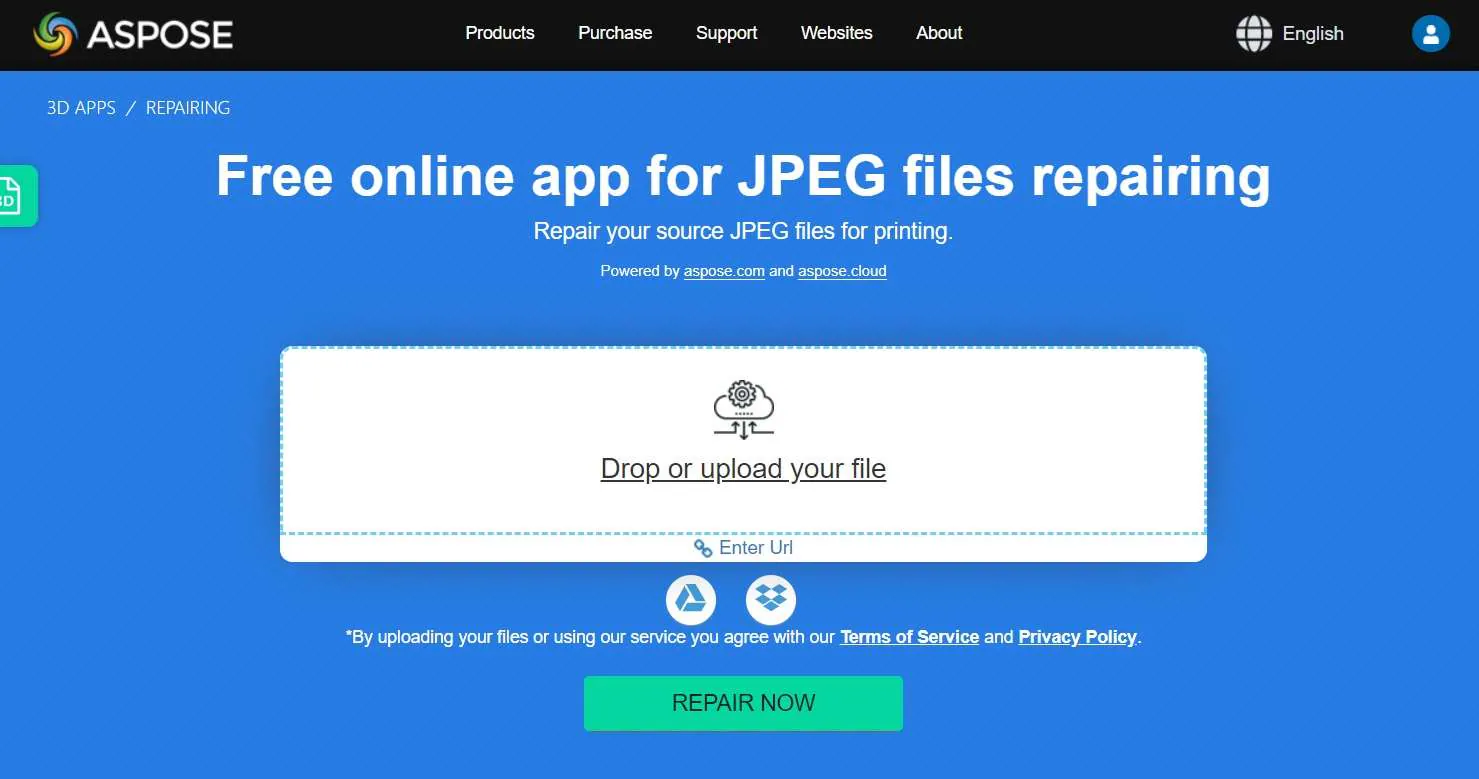 aspose jpeg file repair online