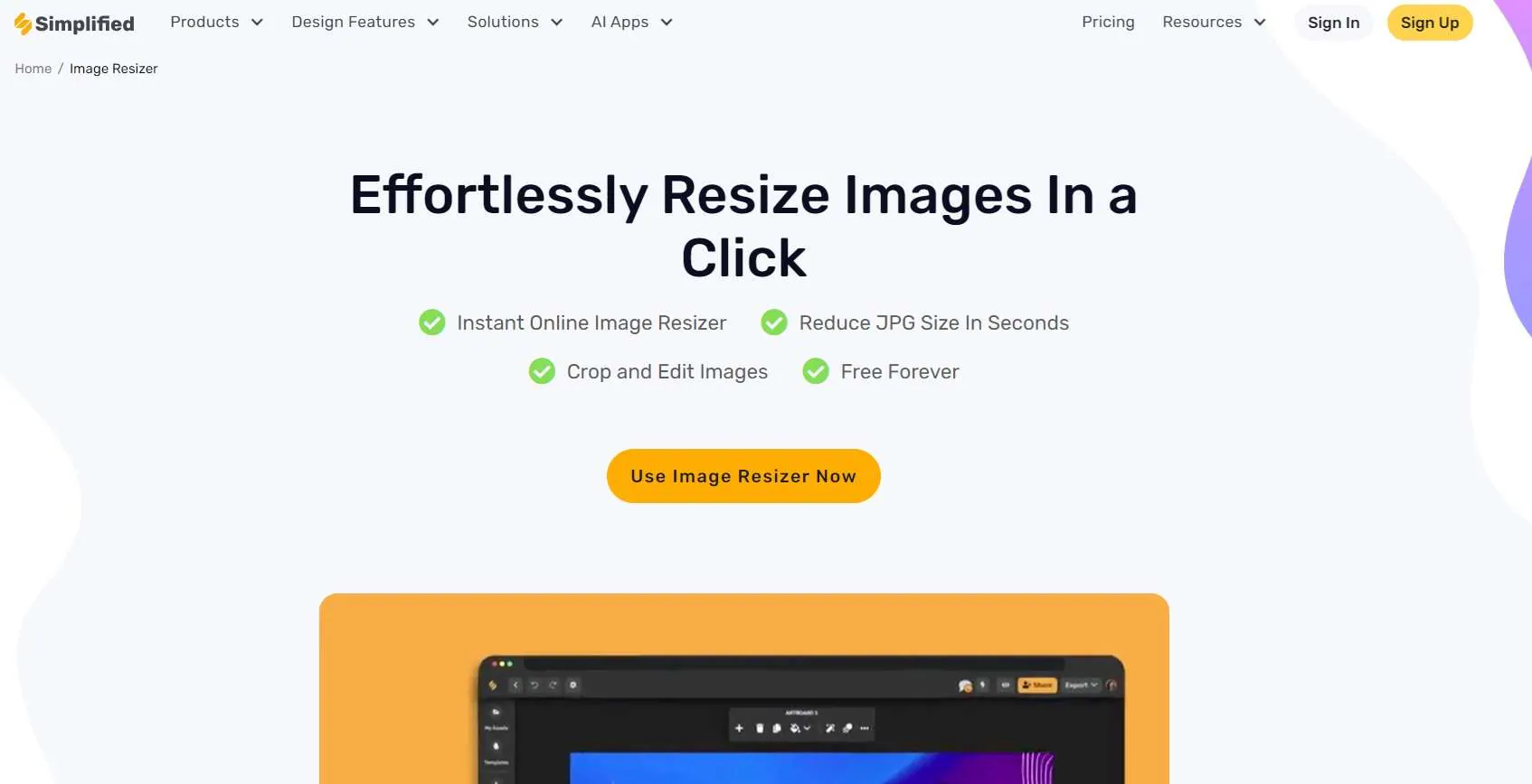 ai image resize online simplified 