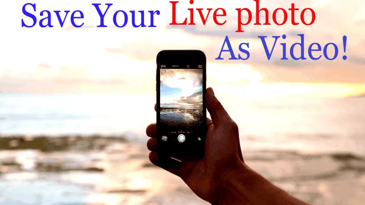 come salvare le foto dal vivo come video