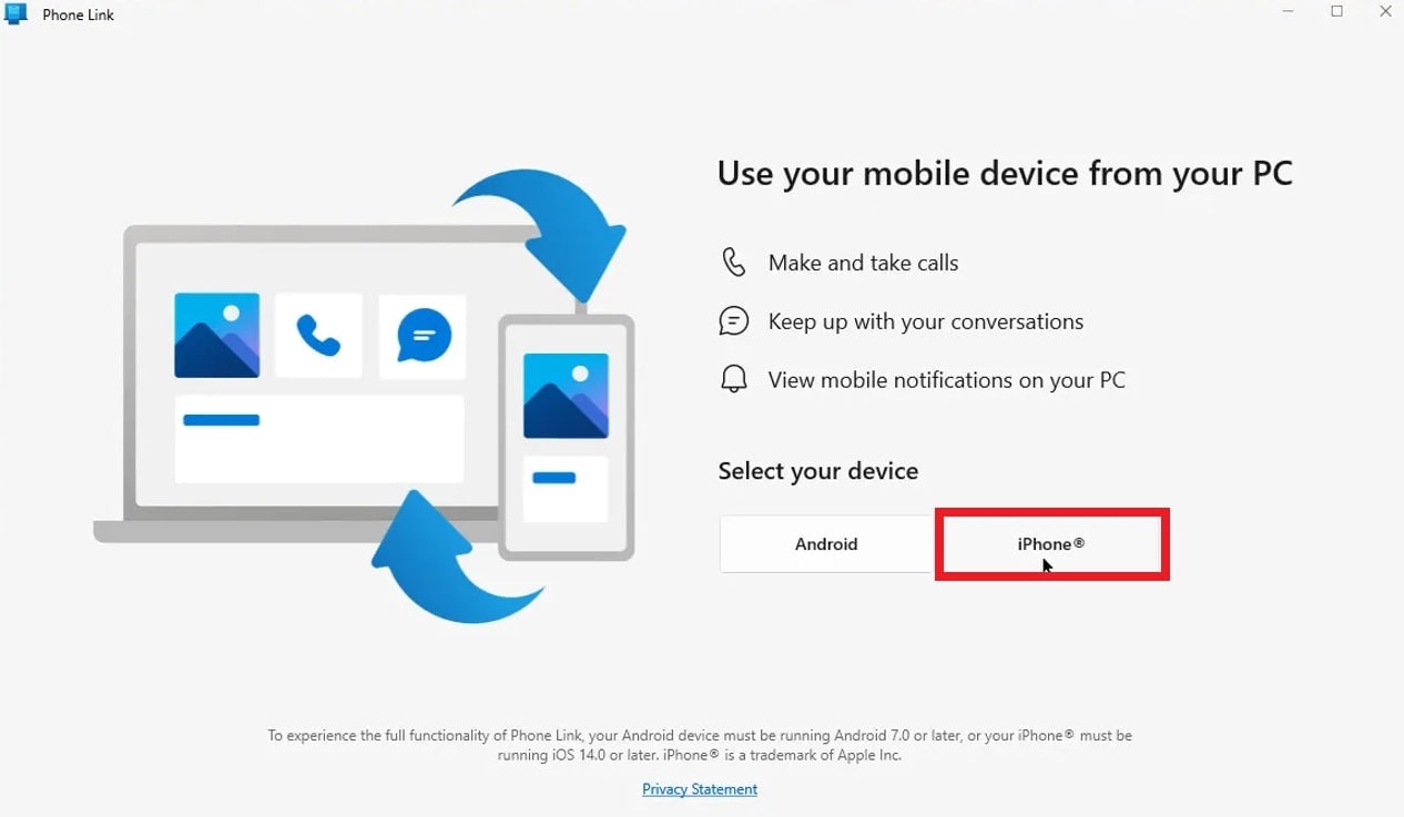 phone link